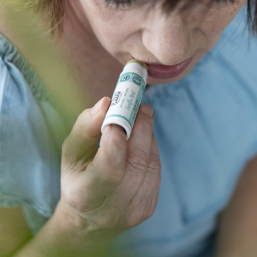 Woman applying Bubbles & Balms&