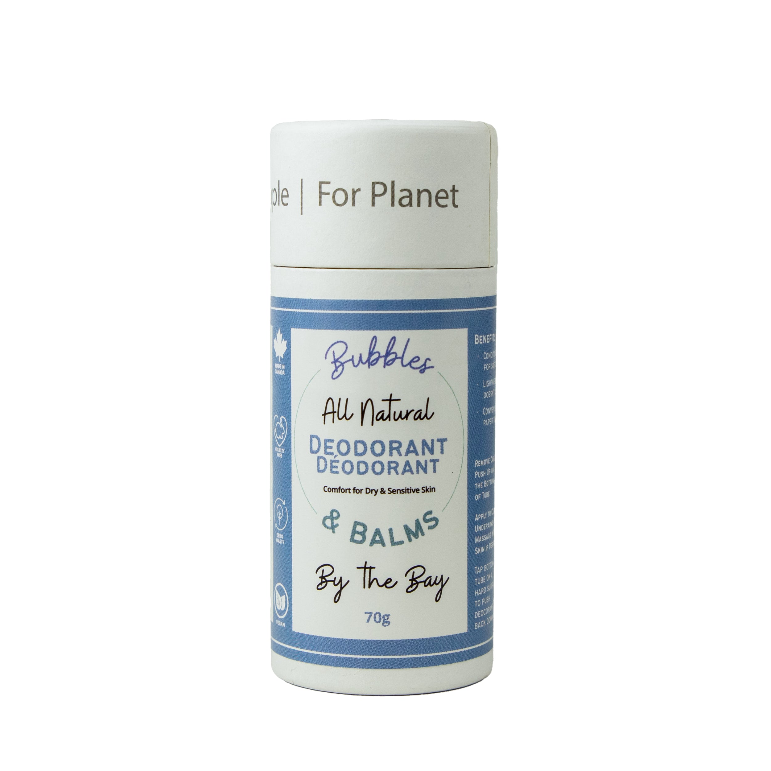 Deodorant for Sensitive Underarms, Vegan & Plant-Based