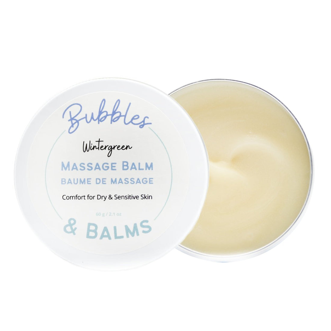 Bubbles & Balms Wintergreen Massage Balm with wintergreen, camphor, and marjoram essential oils