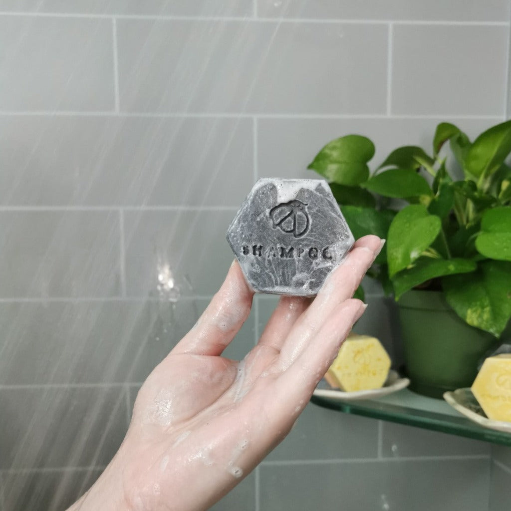 Tea Tree  and Charcoal Shampoo Bar Bubbles and Balms