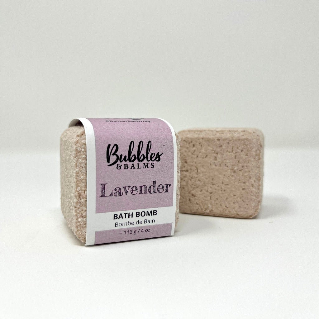 Bubbles & Balms Lavender Fizzy Bath Bomb to Soften Skin