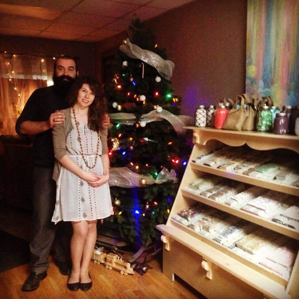 Bubbles & Balms Cofoudners Judith & Justin Sweeney in Claresholm, Alberta Boutique of Natural Bath & Body Products