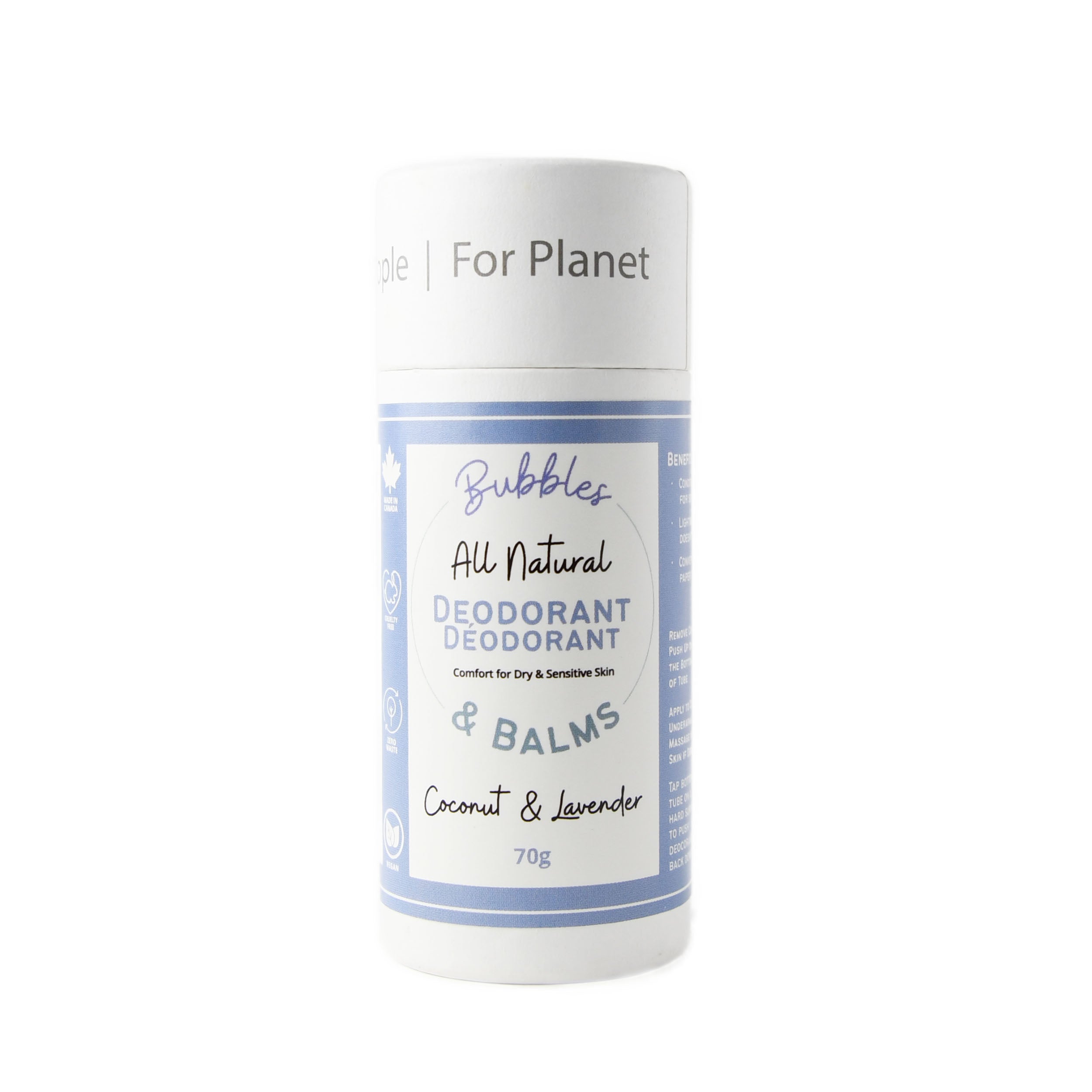 Deodorant for Sensitive Underarms, Vegan &amp; Plant-Based