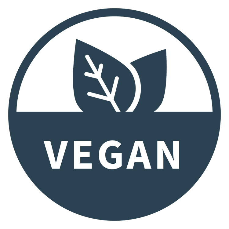 Bubbles & Balms Vegan Badge for No Use of Animal Byproducts, Animal-Based Ingredients, or Animal Testing 