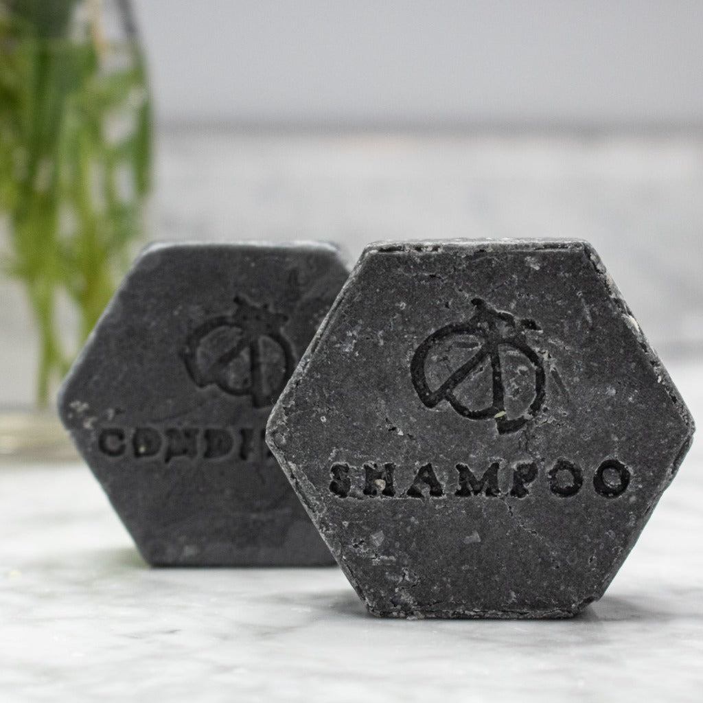 Tea Tree Charcoal Shampoo &amp; Conditioner Bars 