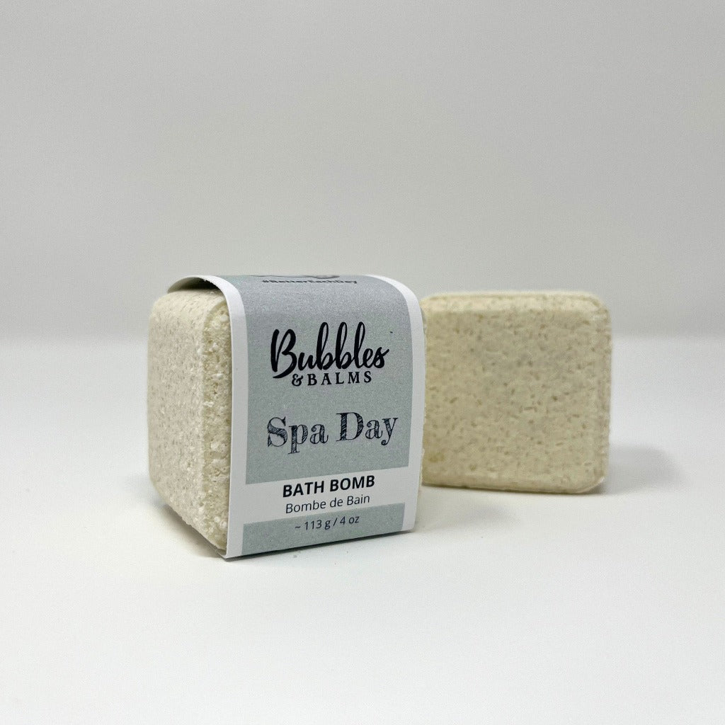 Bubbles &amp; Balms Spa Day Bath Bomb With Essential Oils &amp; Minerals for Dry &amp; Sensitive Skin